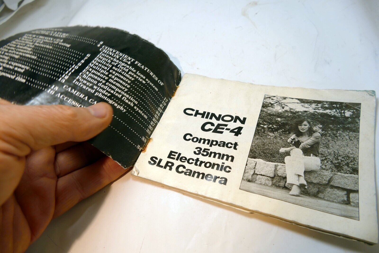 Chinon CE-4 35mm SLR Camera INSTRUCTION manual GUIDE English EN