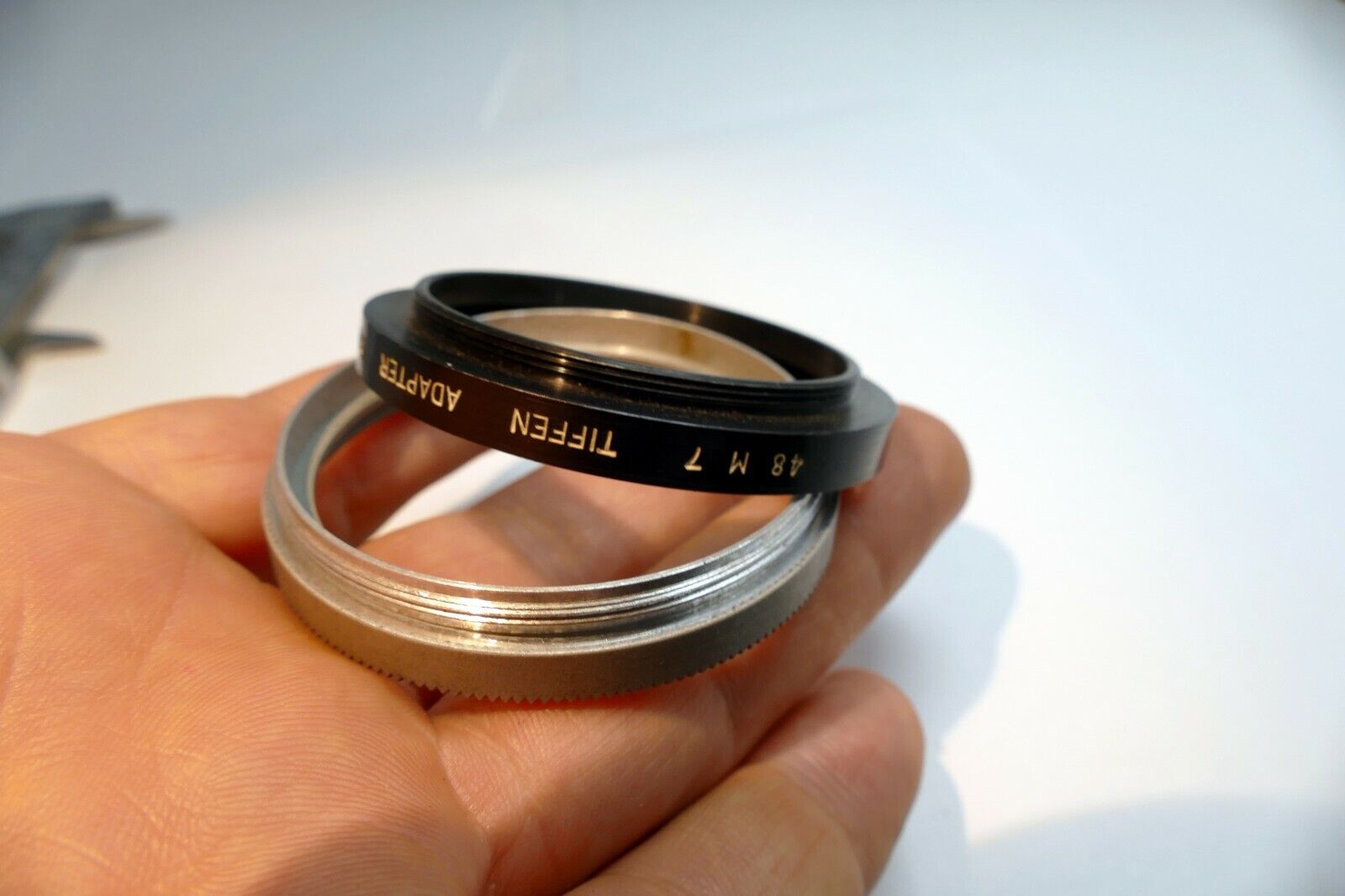 48mm screw in type to series 7 VII ring metal adapter ring filter holder TLR