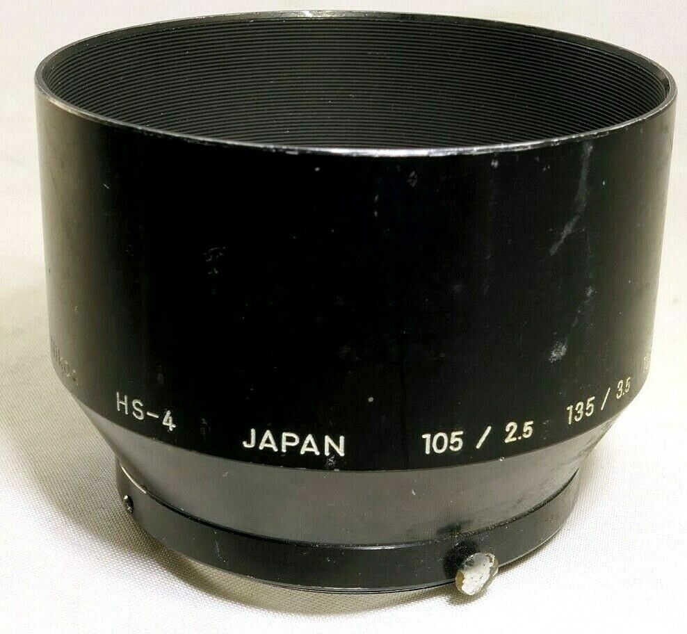Nikon HS-4 Lens Hood 105mm f2.5 f4 Micro Nikkor Ai-s 52mm threads Genuine Shade