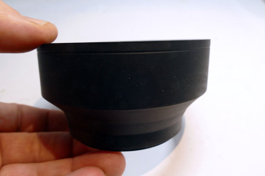 67mm Rubber Lens Hood Shade double threaded 3-way wide angle & telephoto