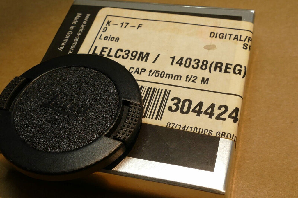 E39 39mm Leica Leitz Front Lens Cap for M 50mm 35mm f2 14038 LELC39M