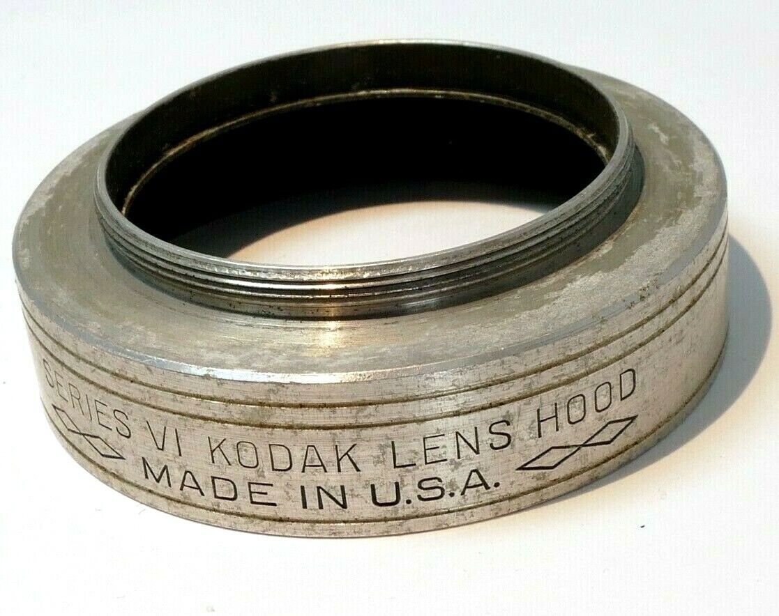 Kodak Lens Hood series VI 6 44.5mm OD screw in threaded metal for 5cm USA