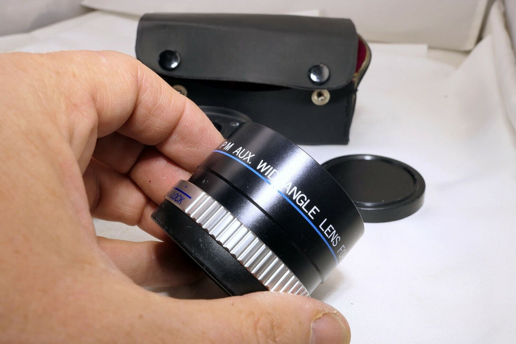 PM Telephoto & Wide angle Lens for Sure Shot 2 camera Canon  AUX point and shoot