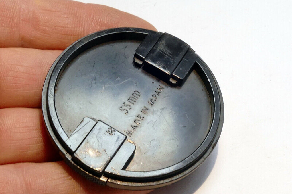 Sigma 55mm Front Lens Cap Made in Japan   snap on type black