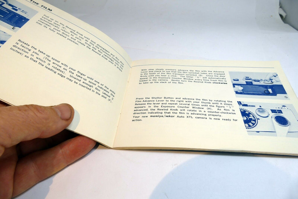 Mamiya Sekor Auto XTL camera Instruction manual guide English E