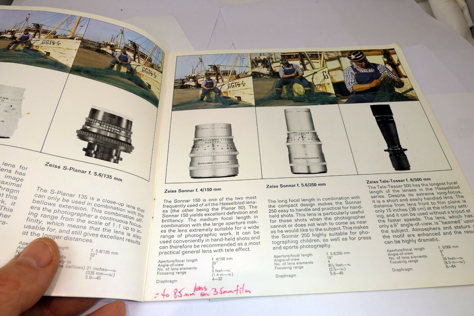 Hasselblad 500C system Guide Brochure cameras lens accessory list