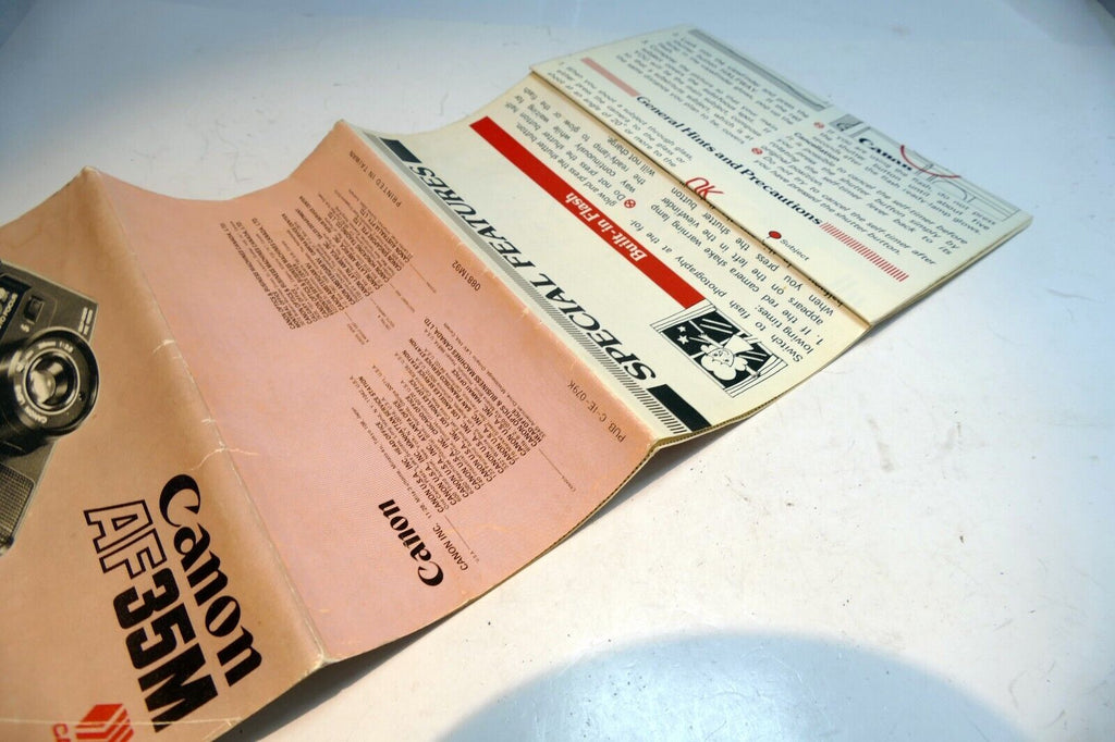 Canon AF35M  User's Manual Instruction Guide E English
