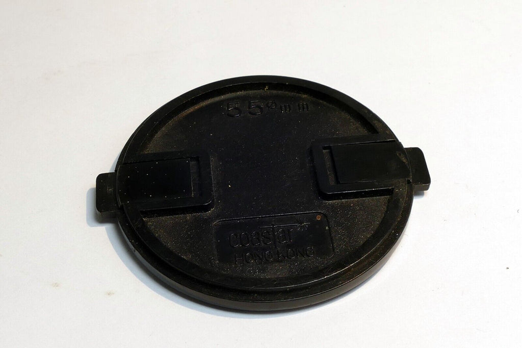 55mm Lens Front  Cap   for  camera lens photo  made in Hong Kong vintage