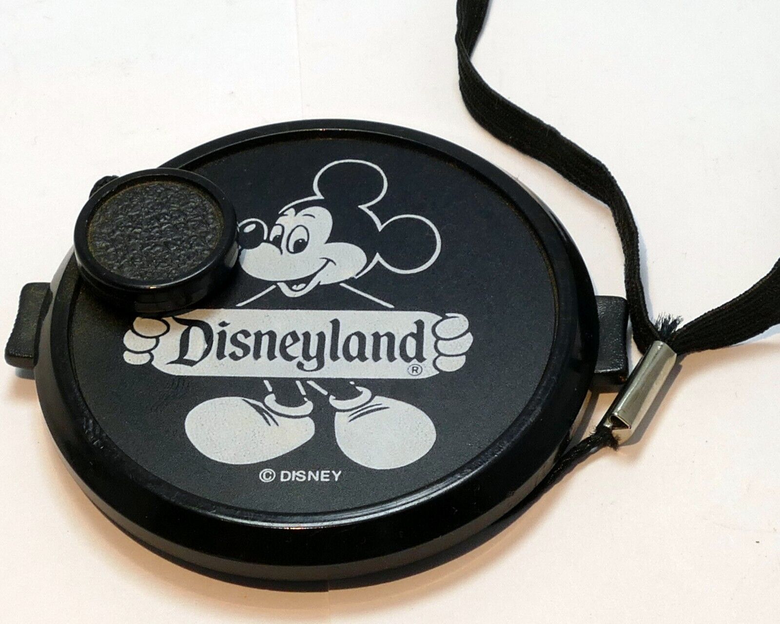 Disneyland 52mm Lens Cap for   camera snap on type vintage Disney Mickey mouse