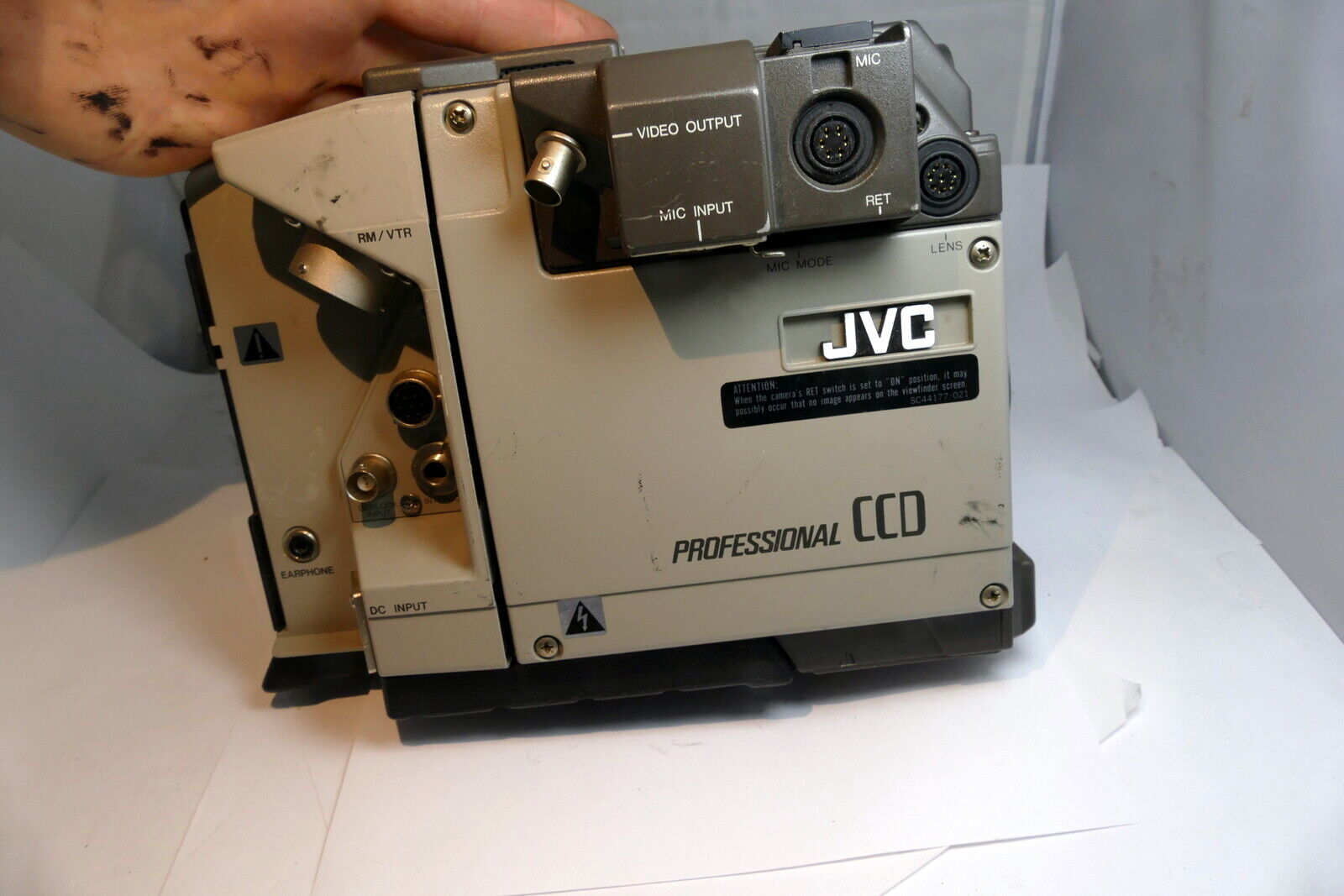 JVC BY-10U CCD Camcorder Video Camera  - NAVY Property ONI - AS IS PARTS REPAIR