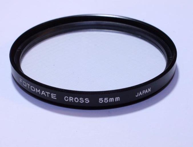 Lens Filter Fotomate Cross Screen 4 star CS 55mm JAPAN FREE