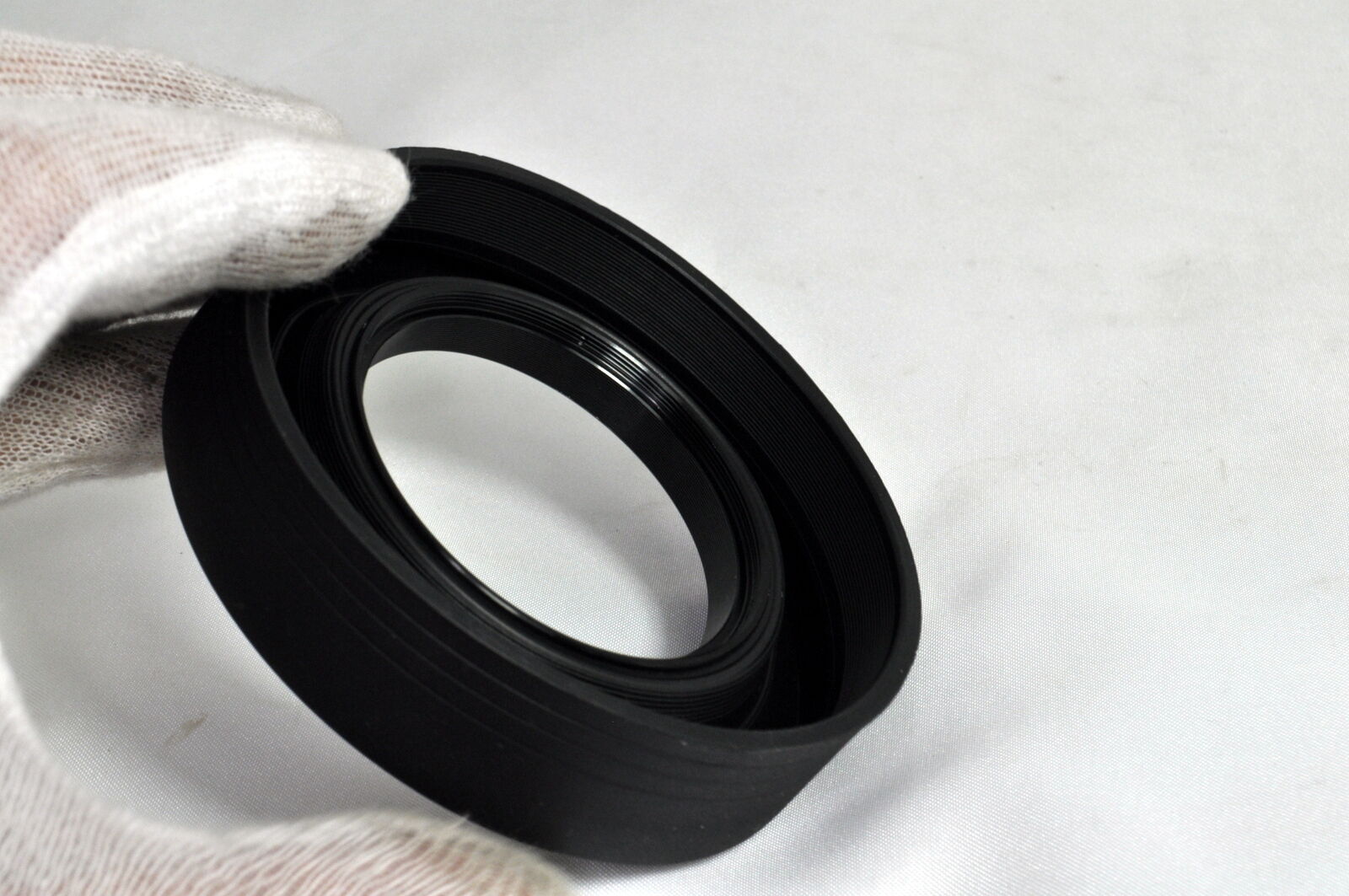 58mm Extendable/Collapsible Rubber lens Hood Shade Telephoto Screw on Type