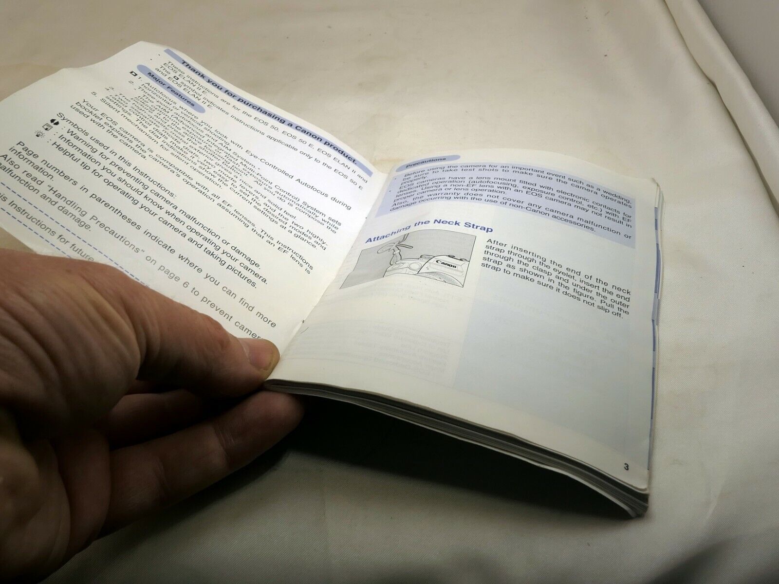 Canon EOS ELAN II II-E Camera Owner's Guide Instructions English E