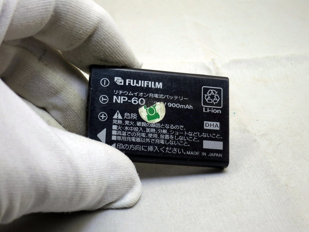 Used Fujifilm NP-60 battery original genuine Lithium-Ion 3.7V 900mAh For FinePIX