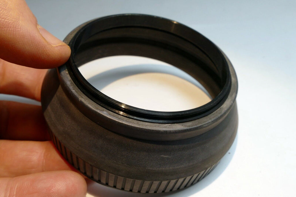 72mm Rubber Lens Hood Shade threaded screw in collapsible telephoto