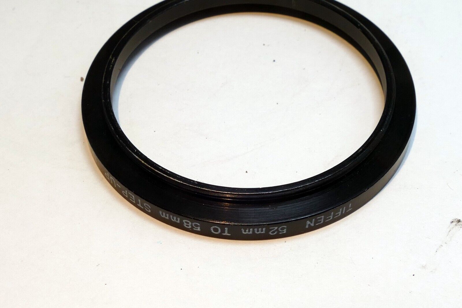 52mm to 58mm Step-up ring Metal adapter double threaded for lens filter made USA