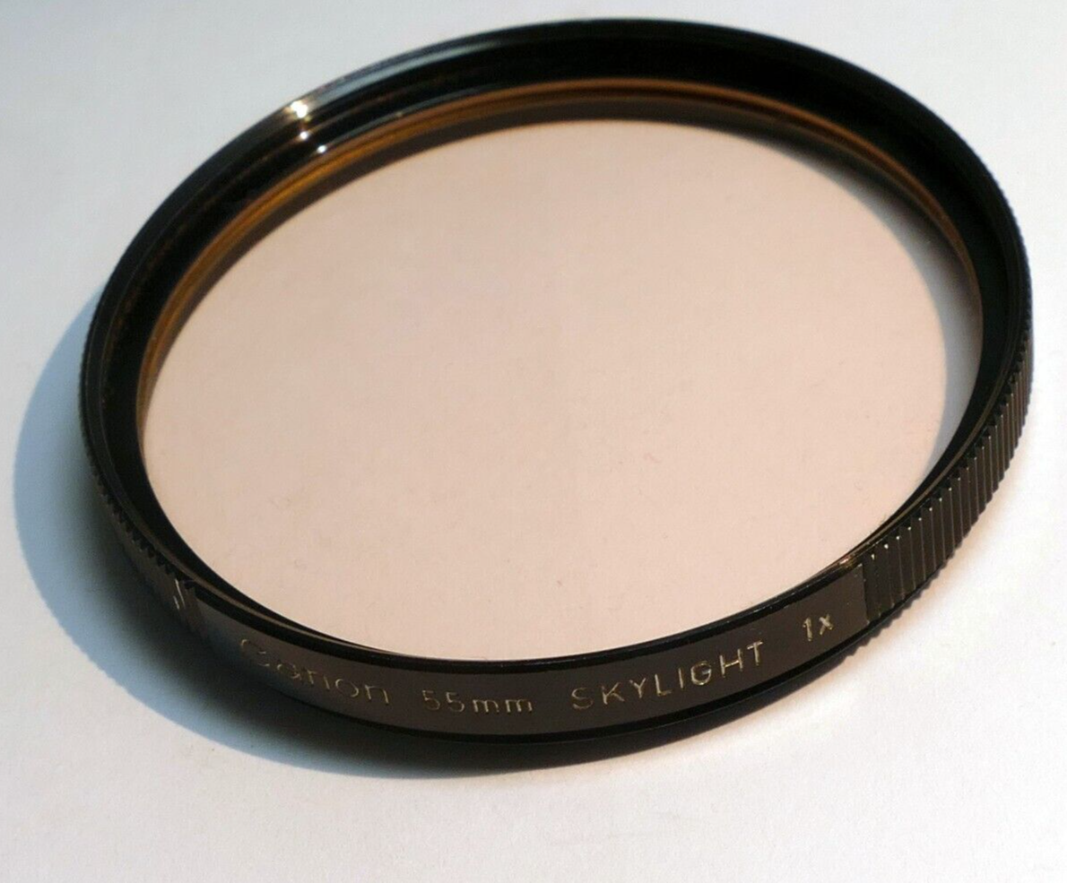 Canon 55mm Filter Skylight 1X 1A - genuine vintage for SSC SC FD EOM