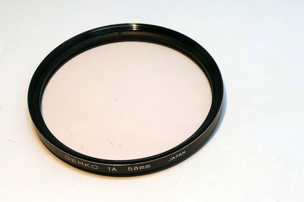 Gemko 58mm lens filter 1A skylight warming
