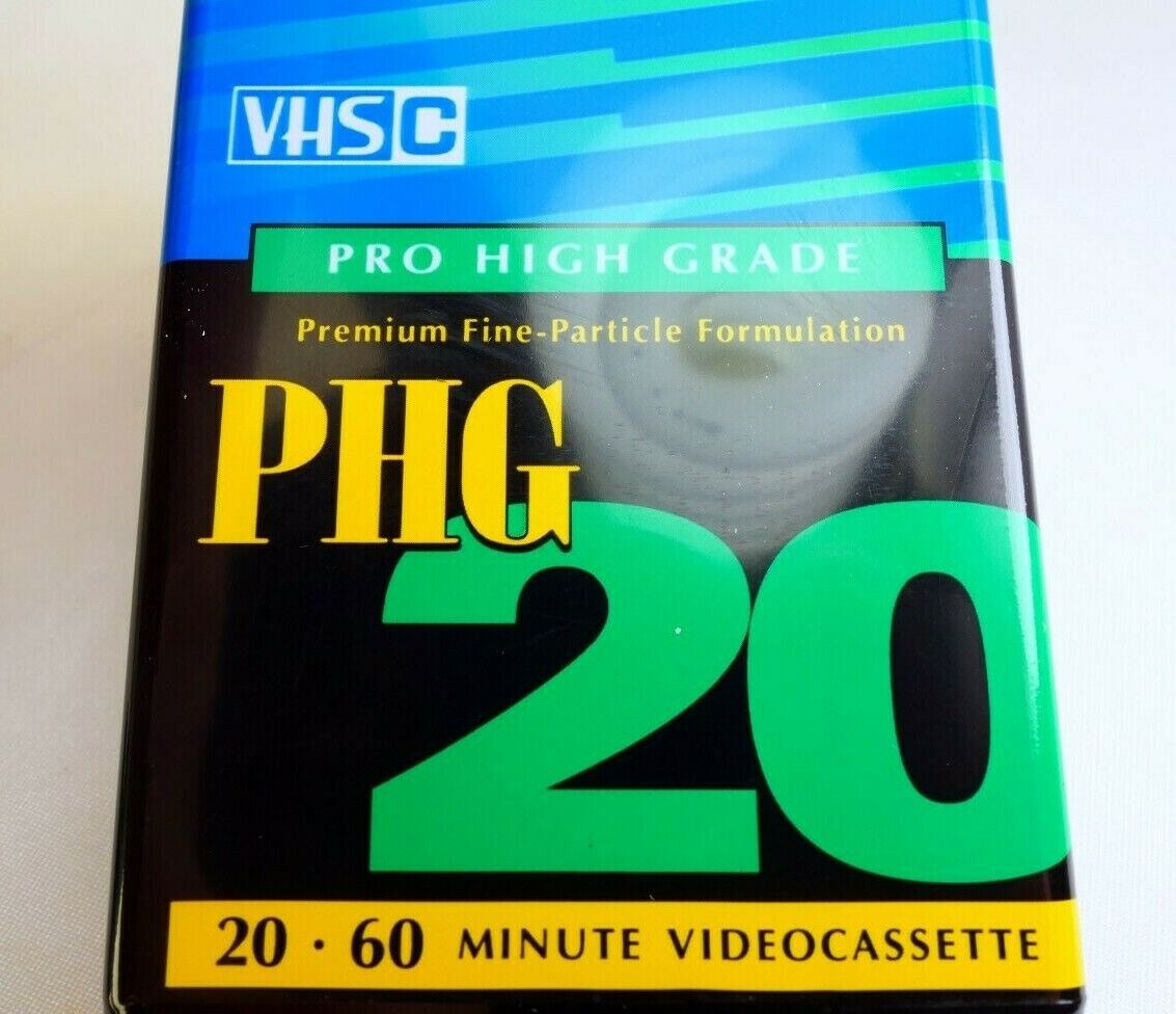 Radio Shack TC-20 PHG VHS-C PRO High Grade 20-60 minute Videocasette