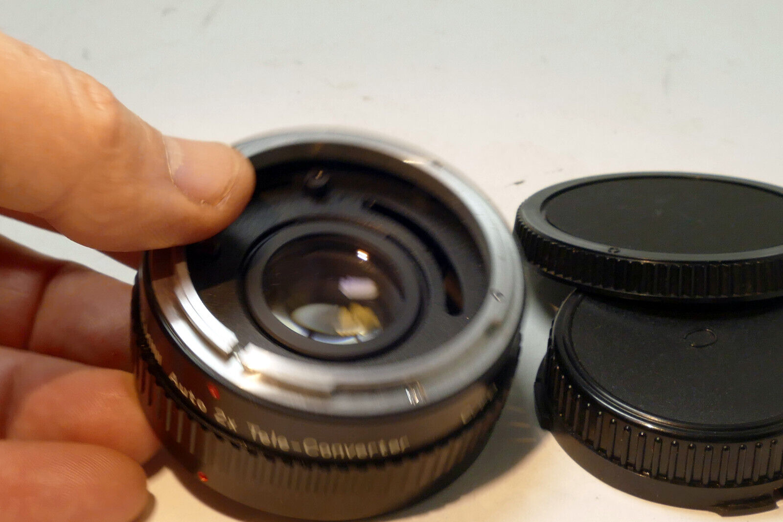 Gemini 2X Teleconverter lens Tele-plus for Canon C / FD  mount  w/ both caps