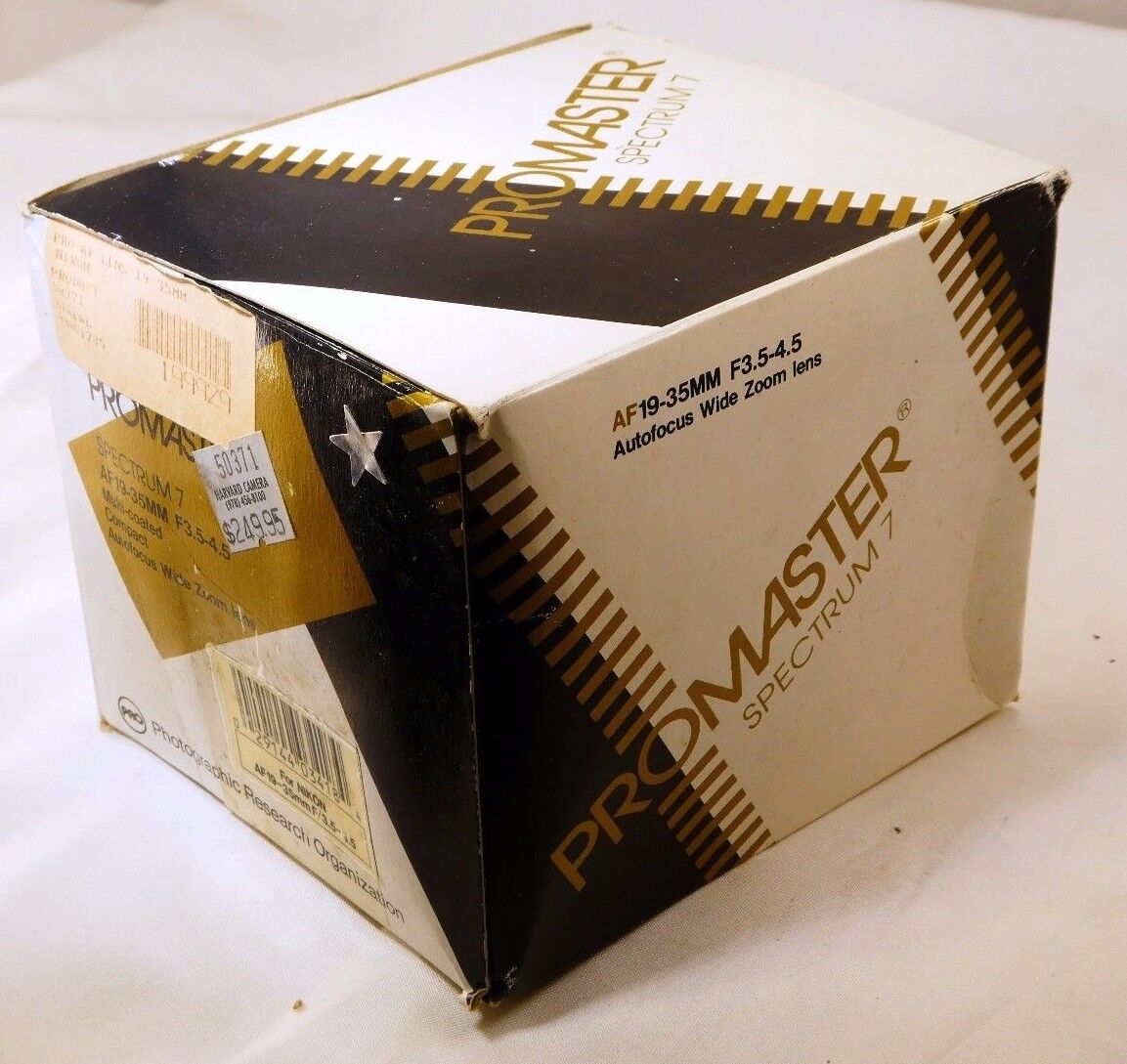 Empty Box  for Promaster AF 19-35mm f3.5-4.5 Lens - vintage