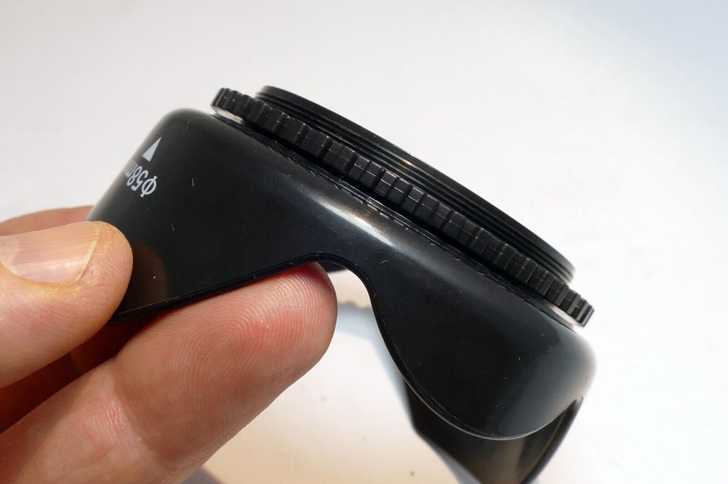 58mm OD Lens Hood Shade  threaded  plastic for 18-55mm IS