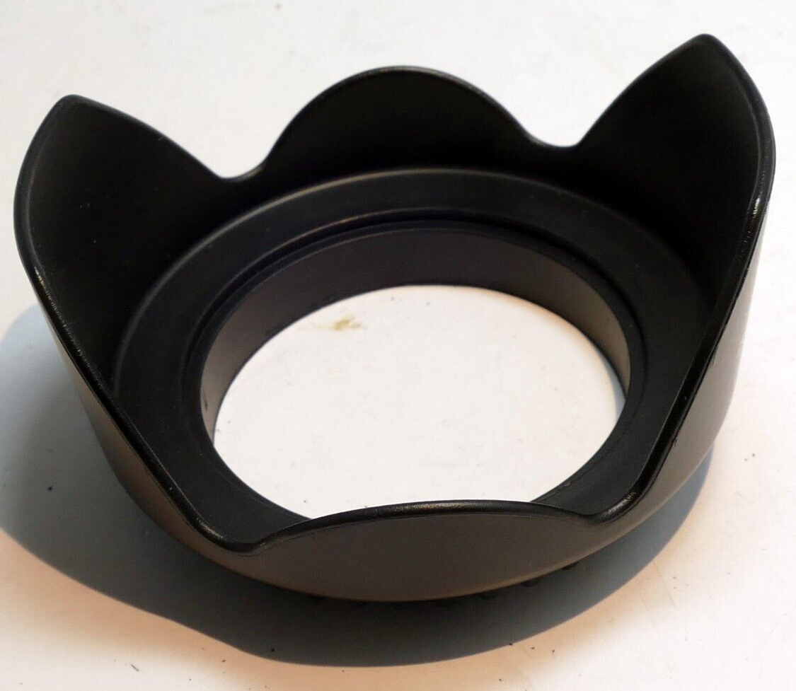 58mm Petal Lens Hood Shade   threaded screw flower tulip petal shaped