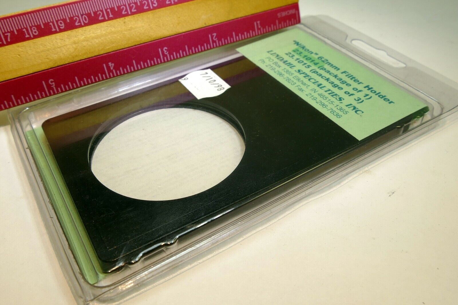 Lindahl Specialties Filter adapter frame holder 3X5" for Nikon 62mm 23.1014