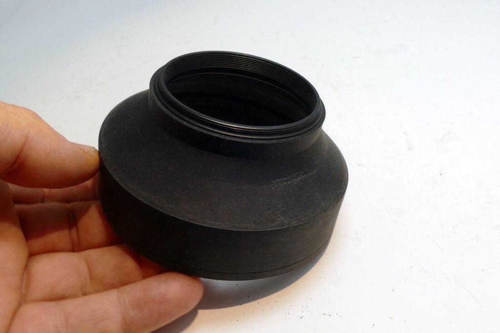 58mm double Threaded Rubber  Lens Hood Shade wide angle and telephoto 3-way