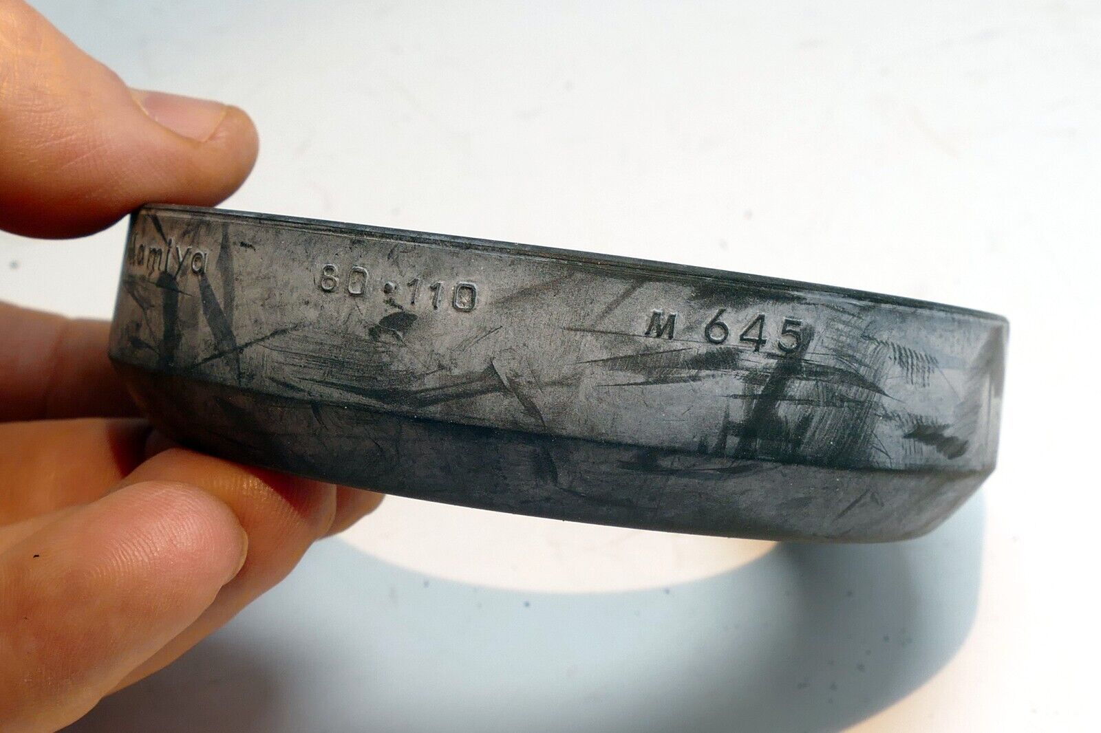 Mamiya 80mm f2.8 Lens Shade Hood 58mm Sekor C M645 - genuine OEM