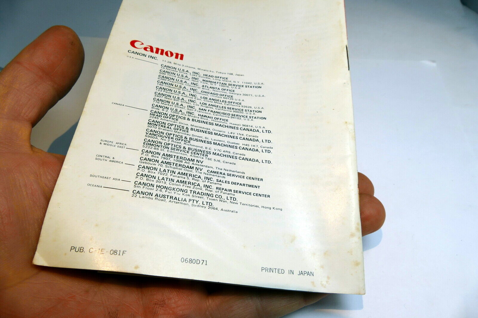 Canon AE-1 camera Instructions Owner's manual ( Part 2 II) Guide English E