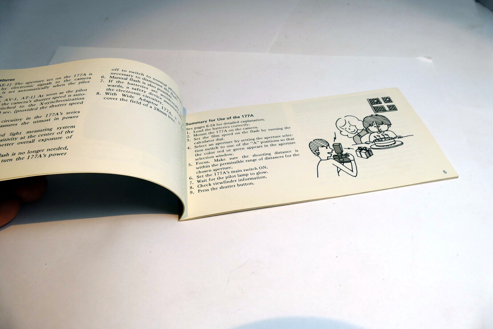 Canon Speedlight 177A flash Instructions manual Guide English E