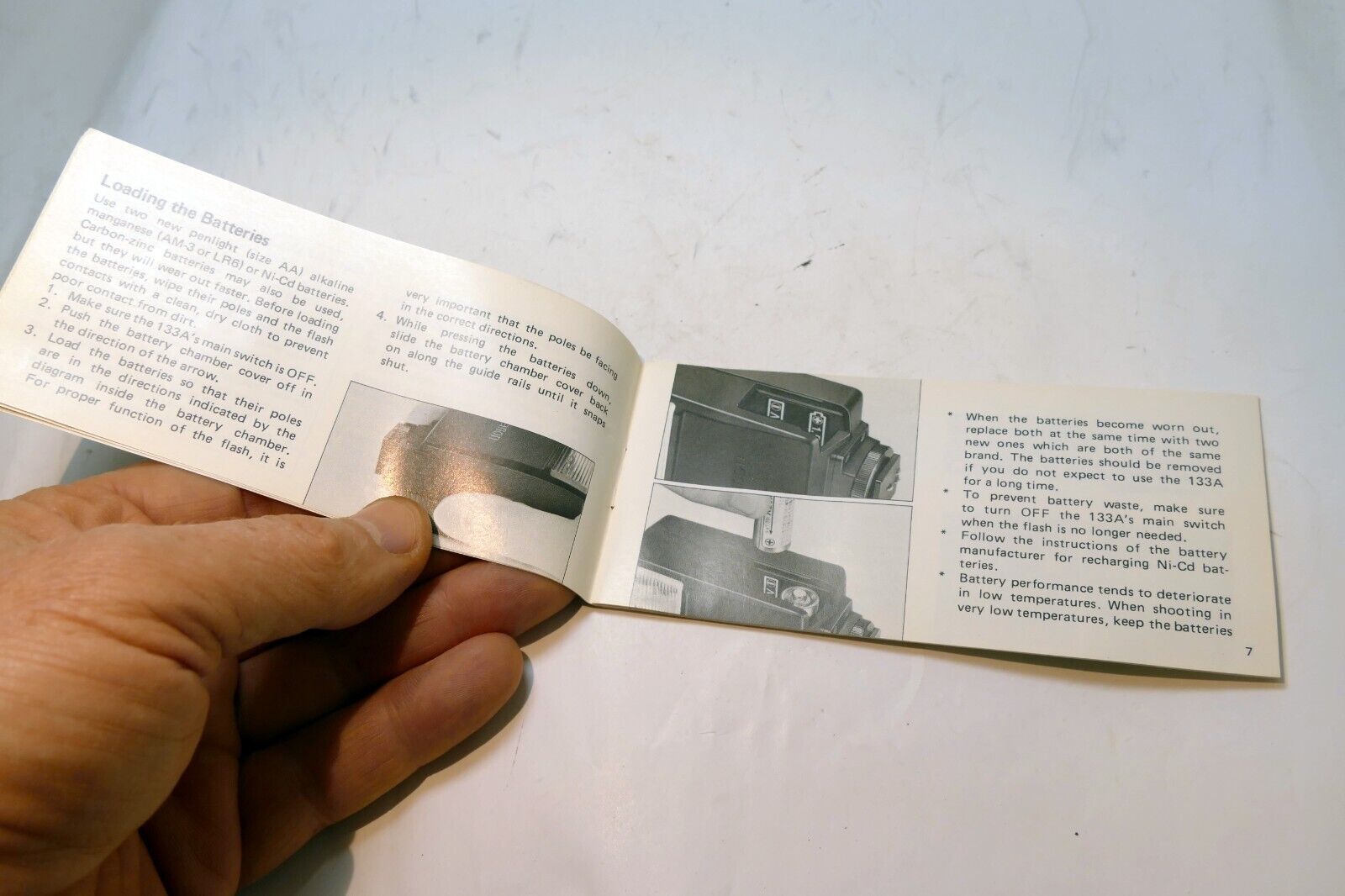 Canon 133A Speedlight Flash  Instructions  guide manual English EN