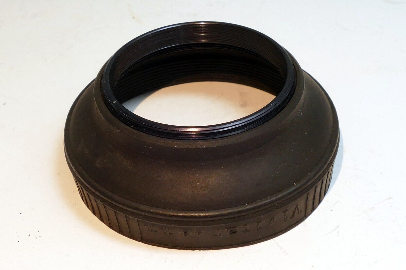 49mm Lens Hood Shade rubber threaded screw in for 50mm f1.9