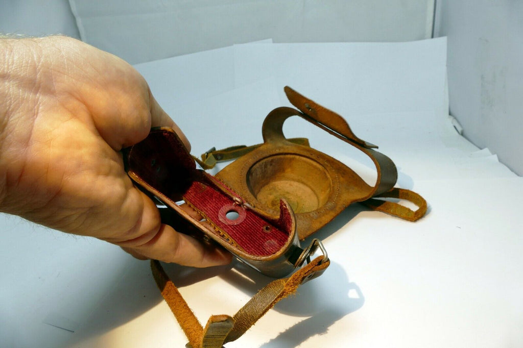 Leather case for Gelto D-III Camera Toakoki Seisakusho - AS IS PARTS - damaged
