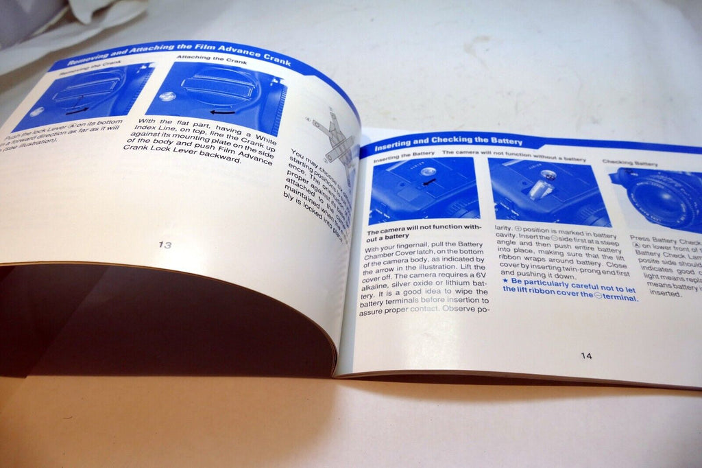 Mamiya 645 PRO motor drive  Instruction Manual Guide