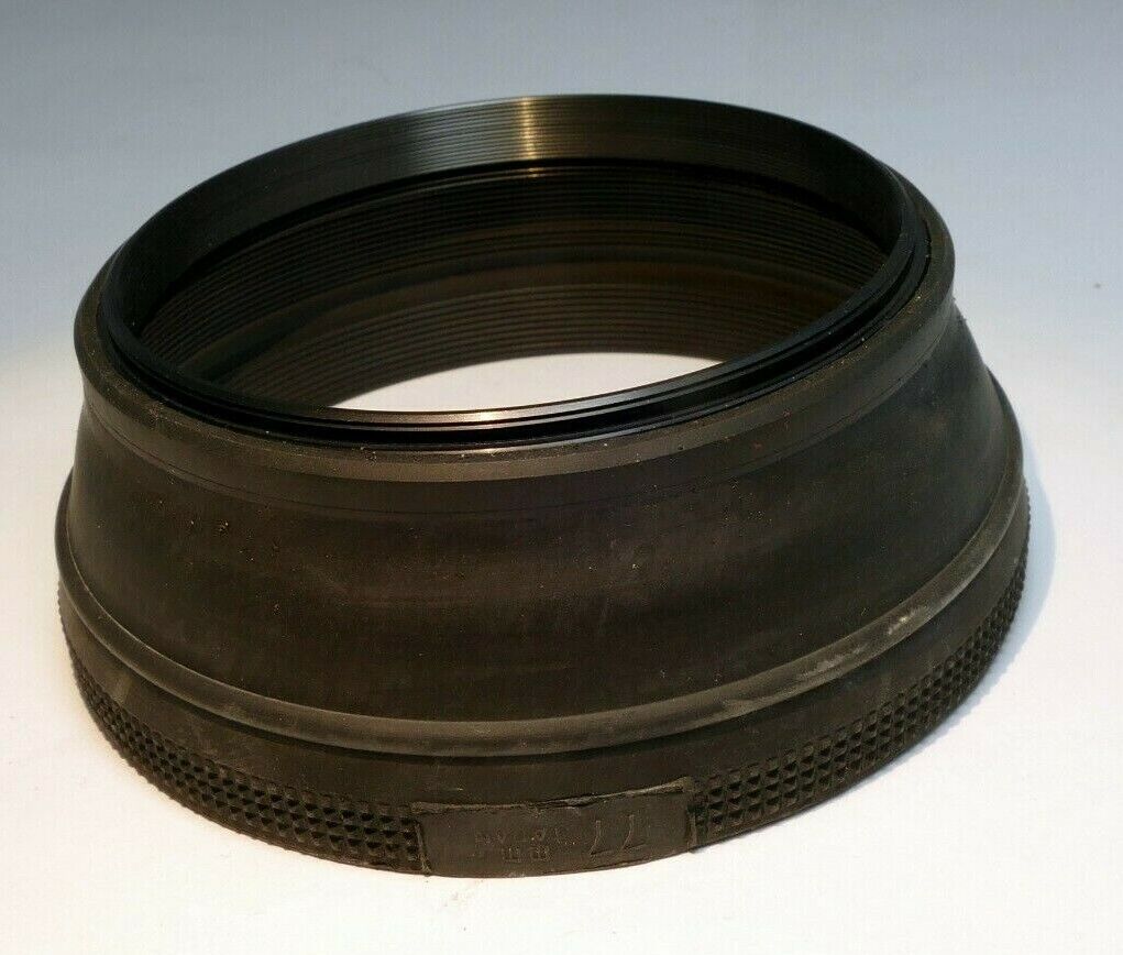 77mm rubber Lens Hood Shade screw in double  threaded