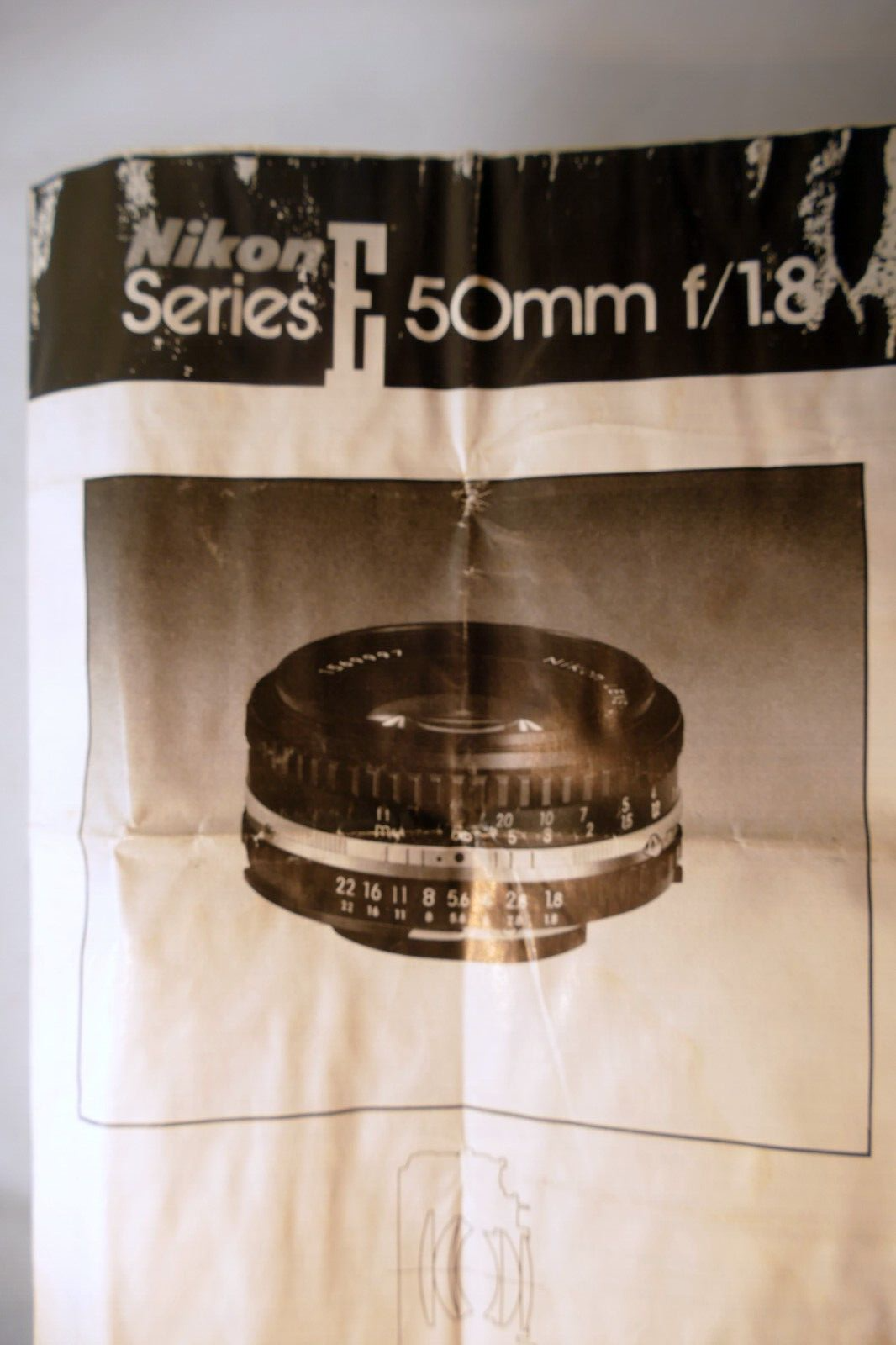 Nikon E series 50mm f1.8 Ai-s FLENS Instruction Guide Manual 1981