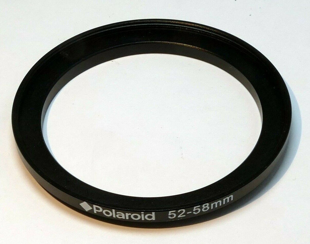 Polaroid 52mm to 58mm Step-up ring Metal adapter double threaded for lens filter
