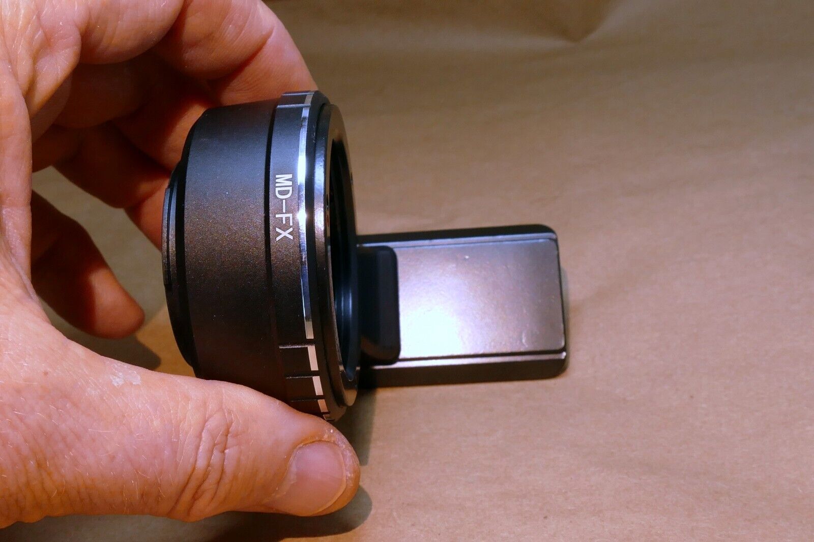 Minolta MD/MC Lens to FX Camera mount adapter Fuji Fujifilm X-Pro w/ Tripod Shoe