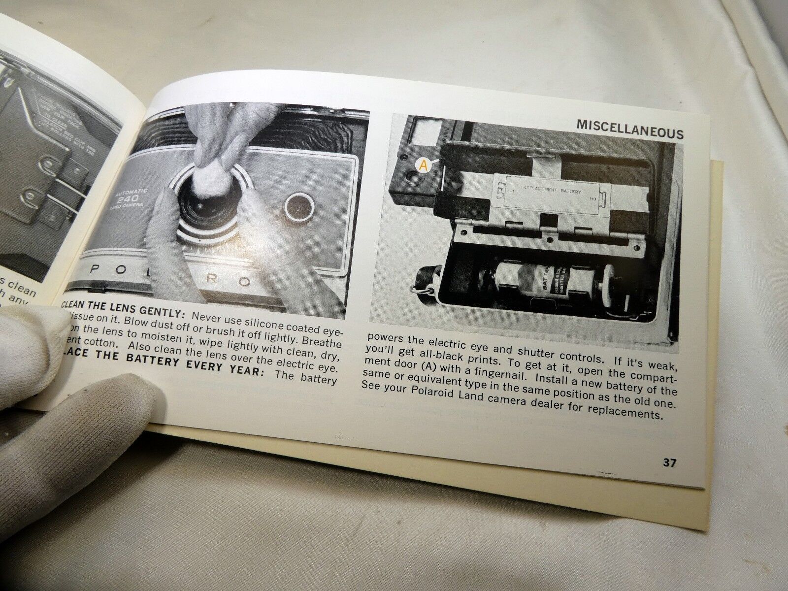 Polaroid Automatic 240 land Camera  instructions English