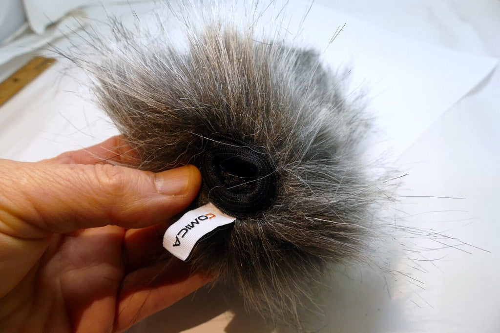 Comica 7" long Fur windshield Muff Blimp Cover Hole 35-40mm