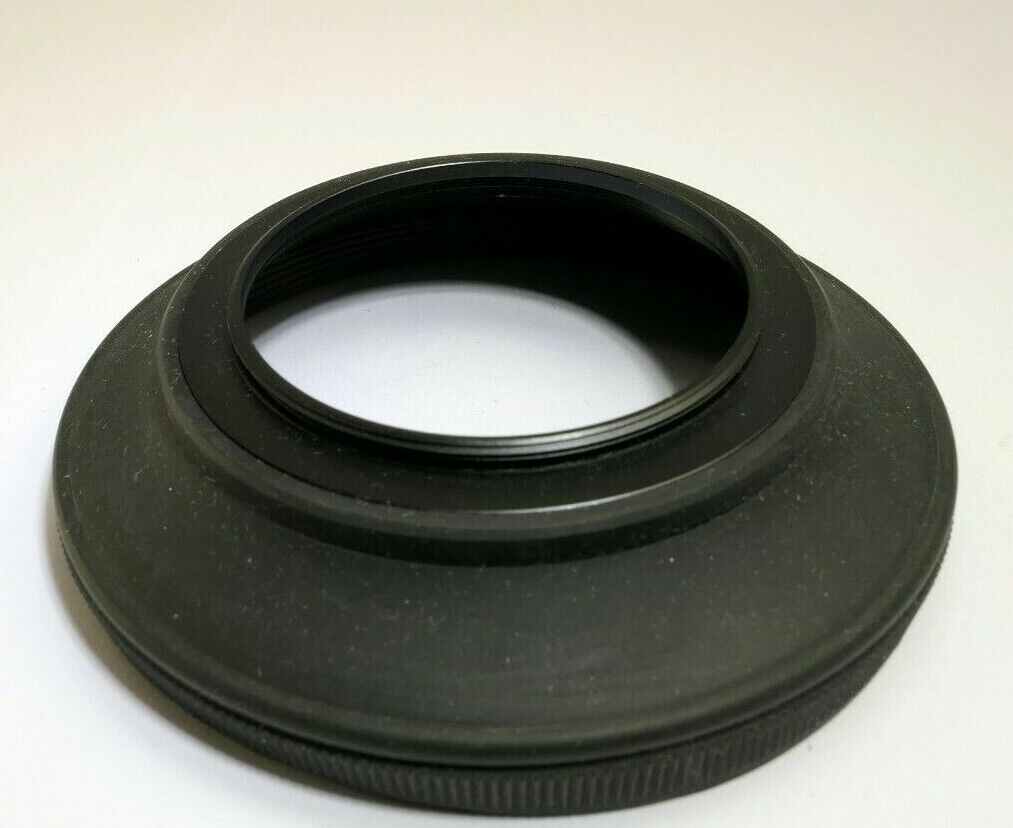 Vivitar 49mm Lens Hood Shade Rubber double threaded wide angle