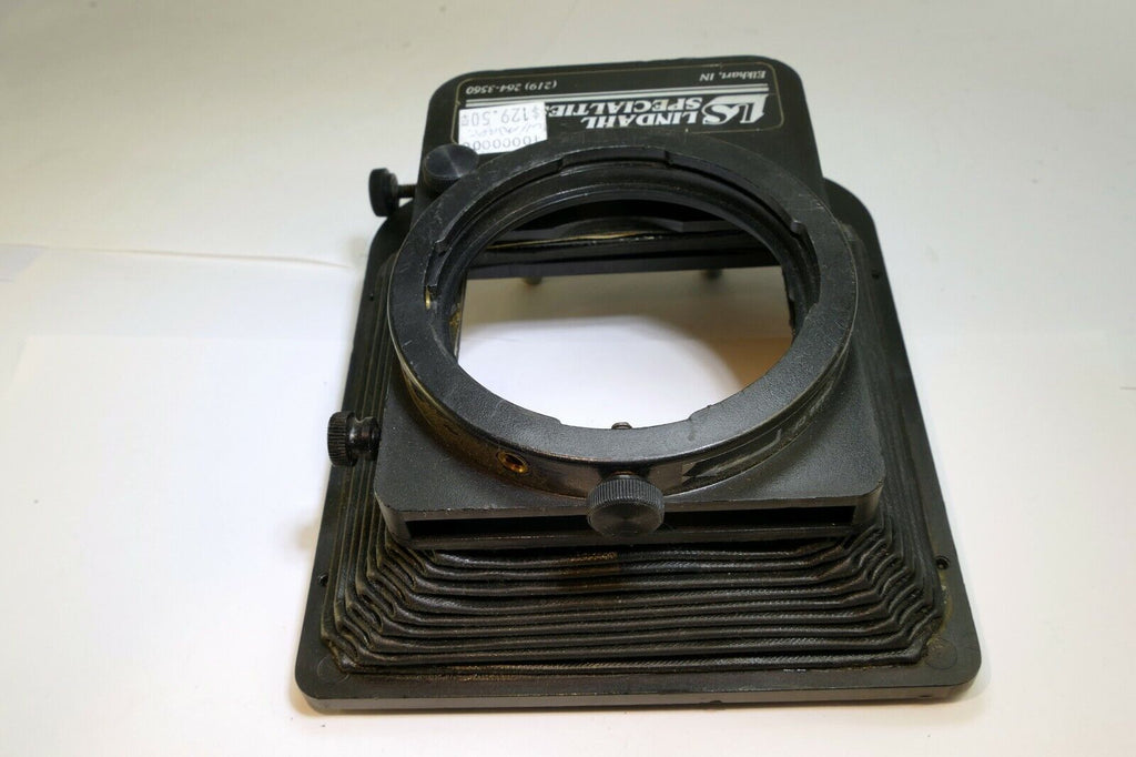 Lindahl Bellows lens Hood 31.1325 Bell-O-Shade Single 3X3 filter slot for CF