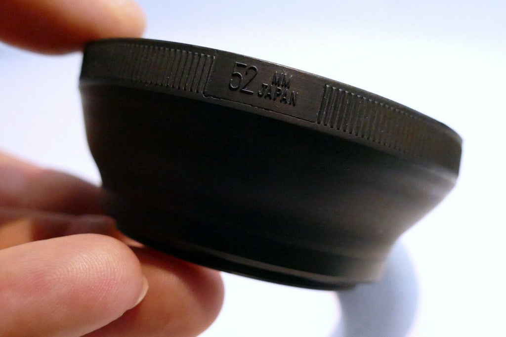 52mm rubber lens hood shade for normal 50mm f1.8 to medium telephoto 85mm f2.8