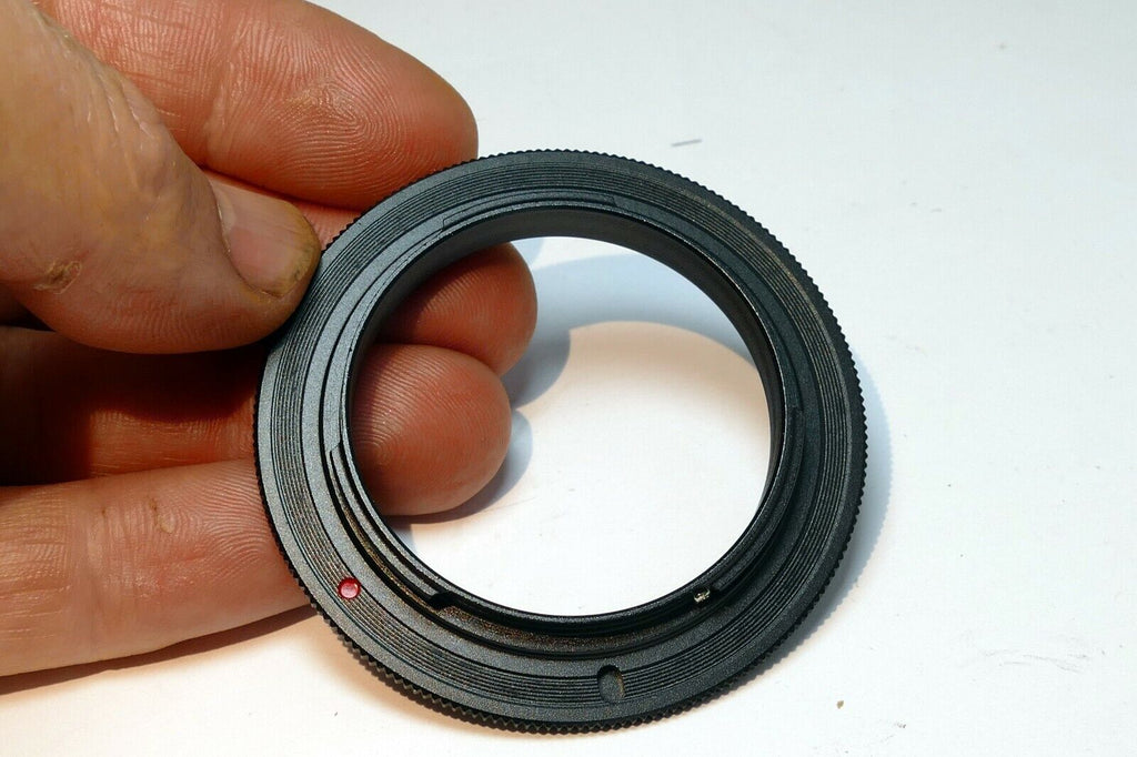 49mm Macro Reverse Adapter Ring for Canon EOS M M2 EF-M mount mirrorless cameras