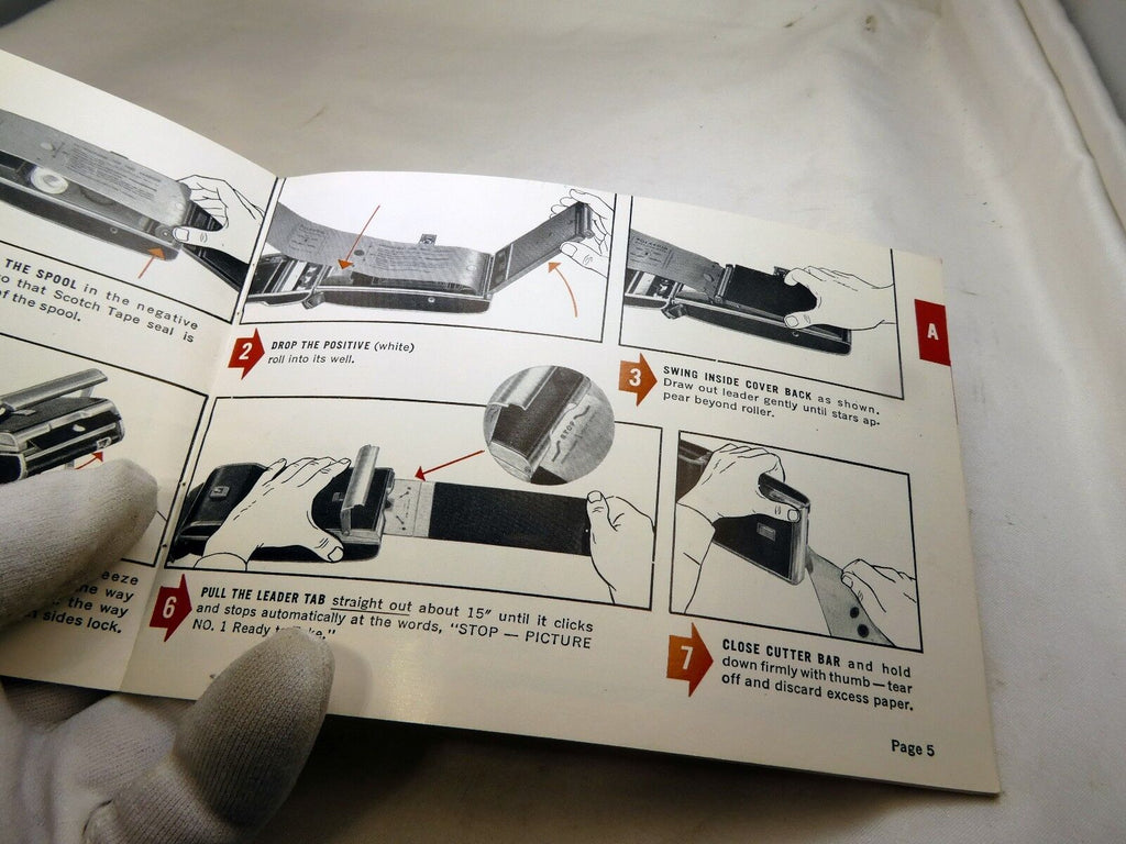 Polaroid speedliner Land 95A Camera Instructions Manual Guide  English EN