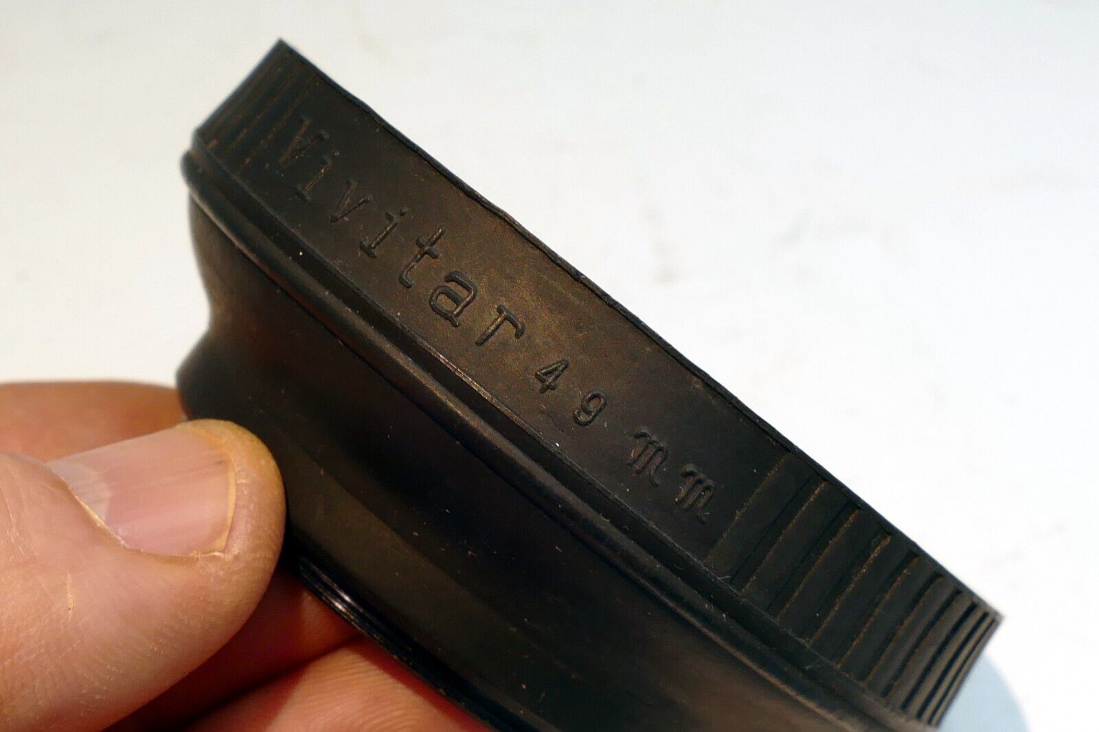 49mm Lens Hood Shade rubber threaded screw in for 50mm f1.9