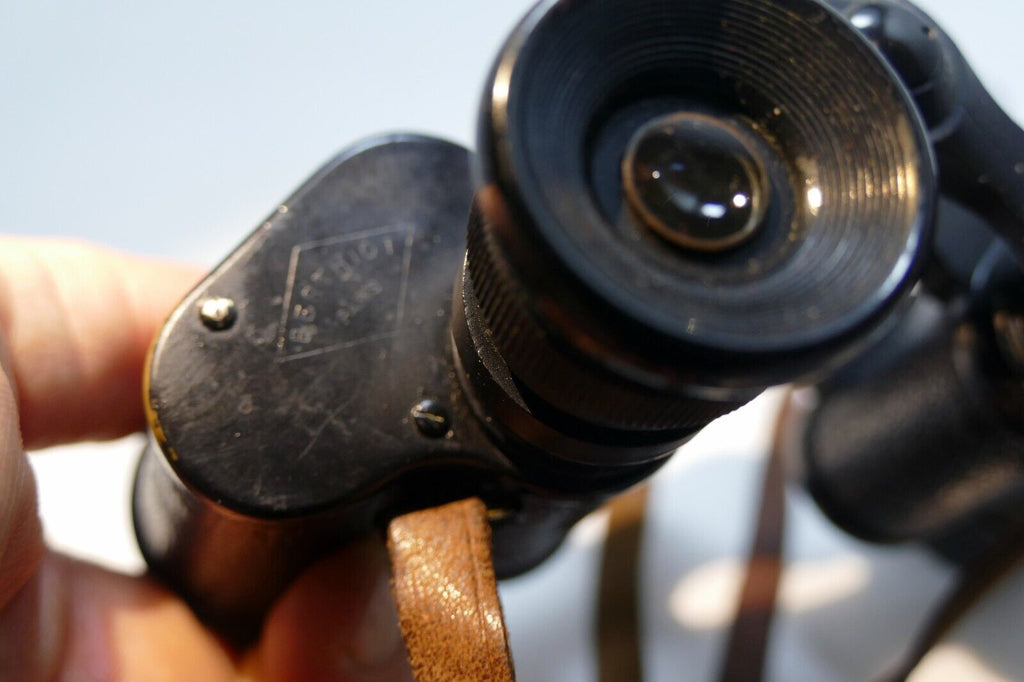 SOM  BERTHIOT BINOCULARS Made in FRANCE  8 X A Tarpey case WW I