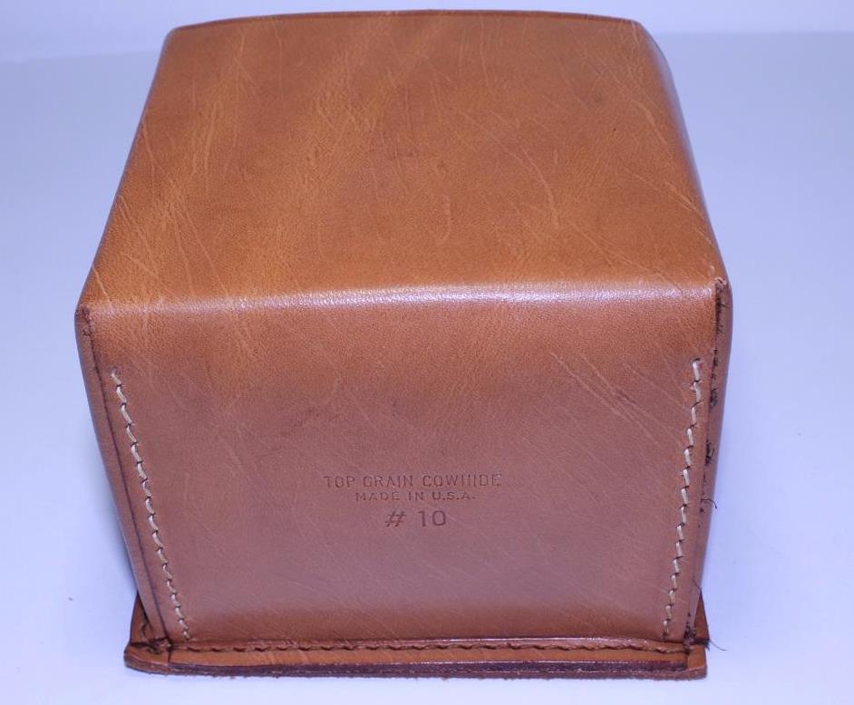 Storage Camera Case #10 USA Top Grain Cowhide belt clip on
